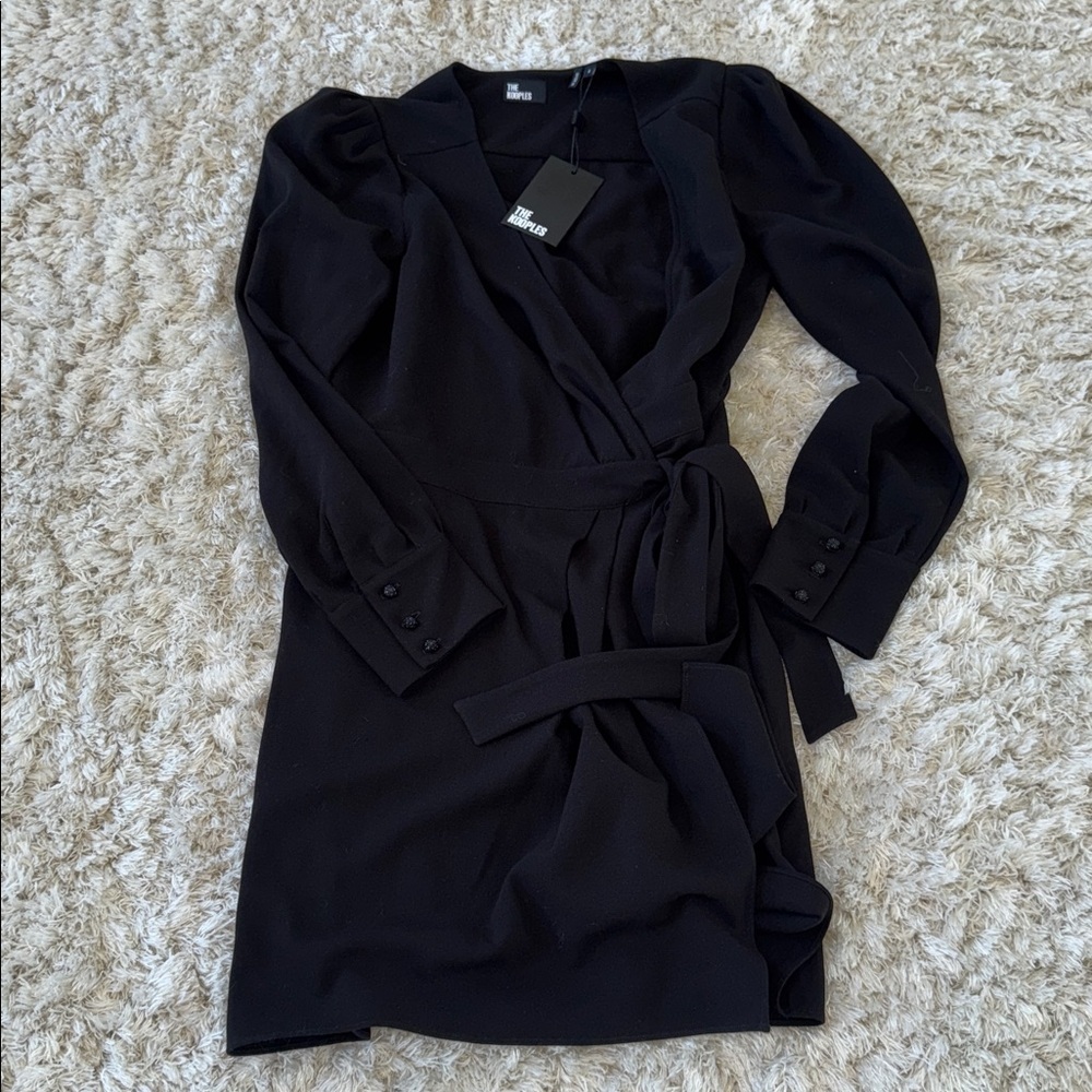 The Kooples Black Long Sleeve Dress us size 6/8 (kooples fr size 3)NEW